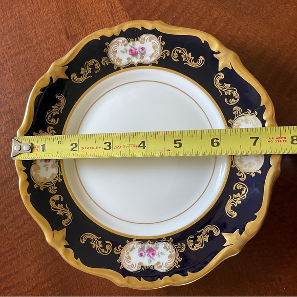 Reichenbach 8159k Echt Kobalt Trio, Floral and Gold Porcelain - Picture 4 of 9